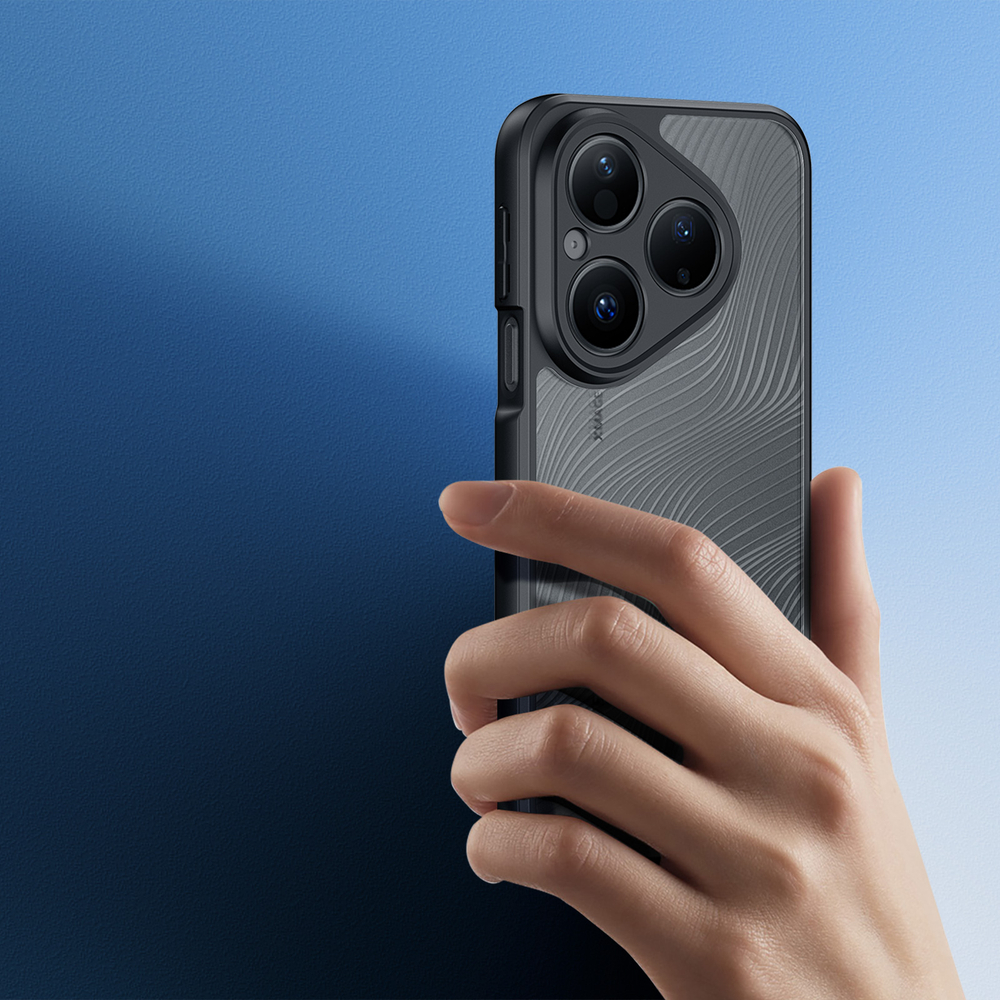 Чехол прозрачный с мягкими черными рамками от Dux Ducis для Huawei Pura 80, серия Aimo Series Case