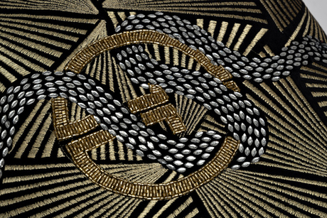 Подушка декоративная 45x45 Garda Decor Антик черная