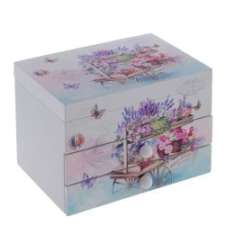GAEM Шкатулка для украшений музыкальная, L17 W12,5 H13 см