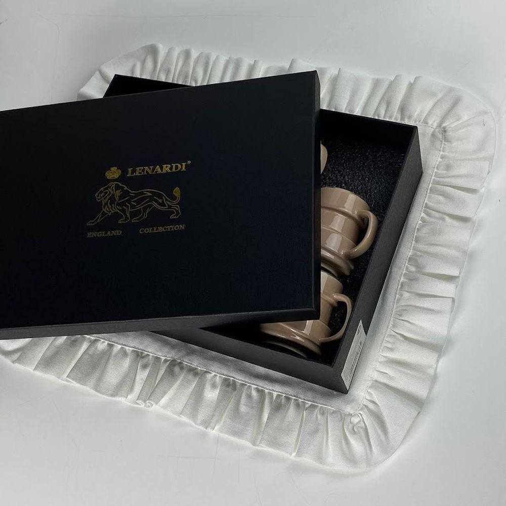 Lenardi 155-007 Кофейный набор 12пр. 140мл в под.уп.(х8)Фарфор