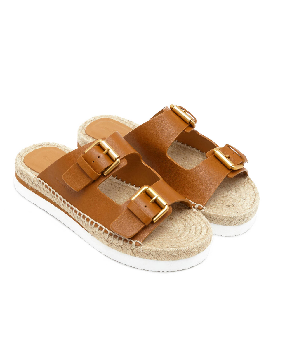 Шлепанцы кожаные glyn See By Chlo\u00e9 - коричневый(SB38141A 17022)