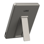 Внешний аккумулятор MagSafe с подставкой UAG SRGE Slim 5K (5000 мА·ч) Беспроводная зарядка: Qi 10 Вт. Проводная зарядка: USB-C. Есть LED-индикация. Энергоёмкость — 18 Вт·ч. Максимальная выходная мощность — 20 Вт