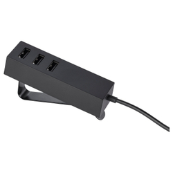 IKEA LÖRBY  (ИКЕА ЛÖРБЙ)  -  Зарядное устройство USB с зажимом, черное