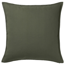 IKEA GURLI  (ИКЕА ГУРЛИ)  -  Наволочка, темно-зеленый, 50x50 см