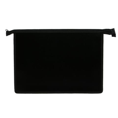 Папка пластиковая А4, 325 х 230 х 55 мм, молния сверху, Calligrata Офис , ПМ-А4-02, 0.5 мм, цветная, текстура песок , чёрная