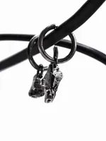 Серьга Rough Jwlry Rock Oxyd темная