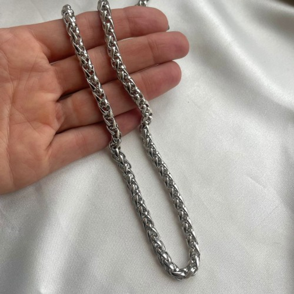 0362 Цепь "Шнур" 6мм, родий