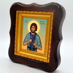 Антоний Апамейский святой мученик. Икона на холсте.