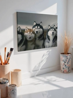 Картина на стену 40 X 50 Хаски