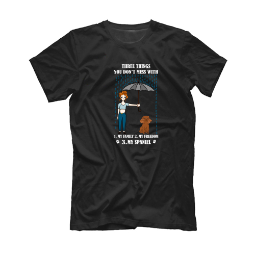 Футболка "Не шути с владельцем Спаниеля"