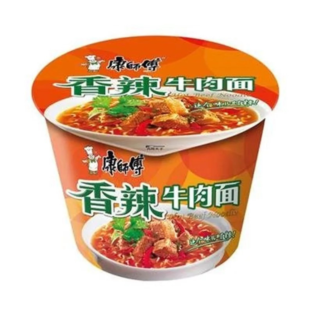 Лапша Kangshifu в стакане со вкусом пряной острой говядины, 63г.