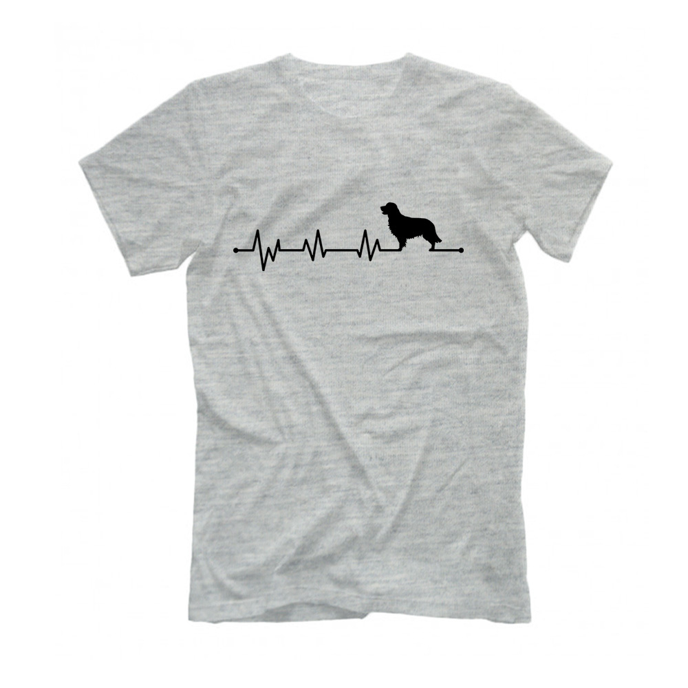 Футболка "Голден ретривер - сердечный ритм"