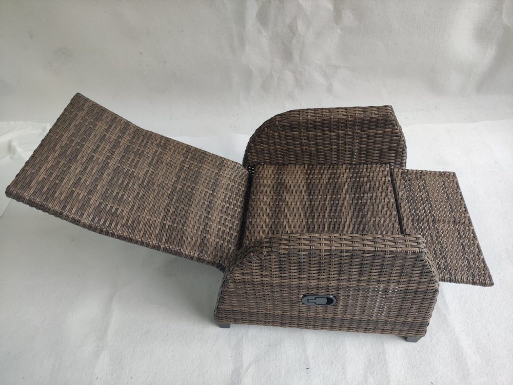 Кресло реклайнер плетеное из ротанга Гранд Патио «Grand Patio» — Шоколад