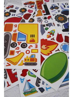 Аппликации для детей: развивающие наклейки с животными для малышей (А6, 9 листов)ющие наклейки для малышей А6