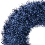 Венок декоративный TINSEL «Яркие переливы» 38 см, Сапфир