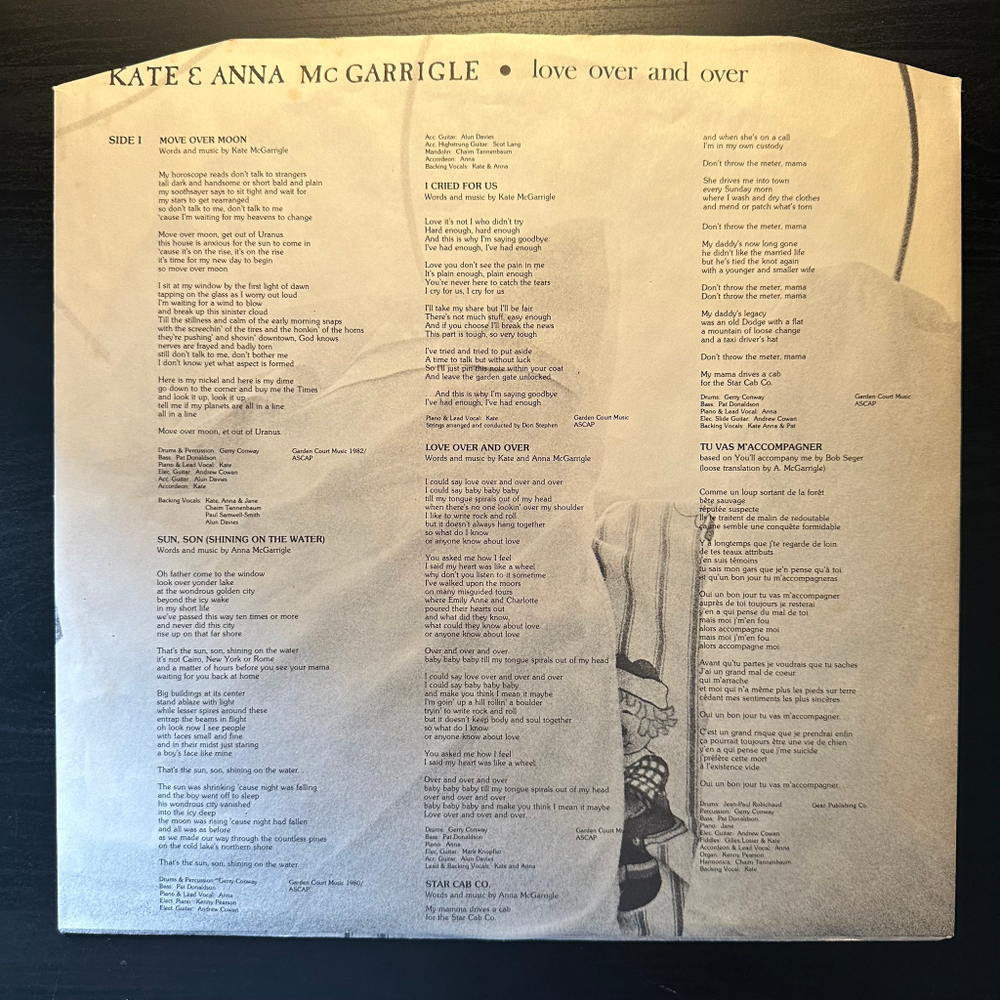 Kate & Anna Mc Garrigle - Love Over And Over (Скандинавия 1982г.)