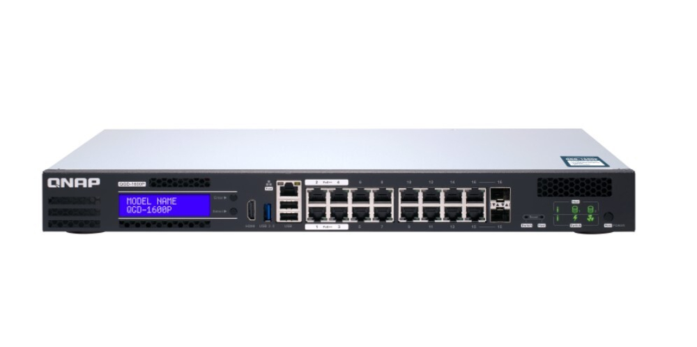 Коммутатор PoE QNAP QGD-1600P-8G