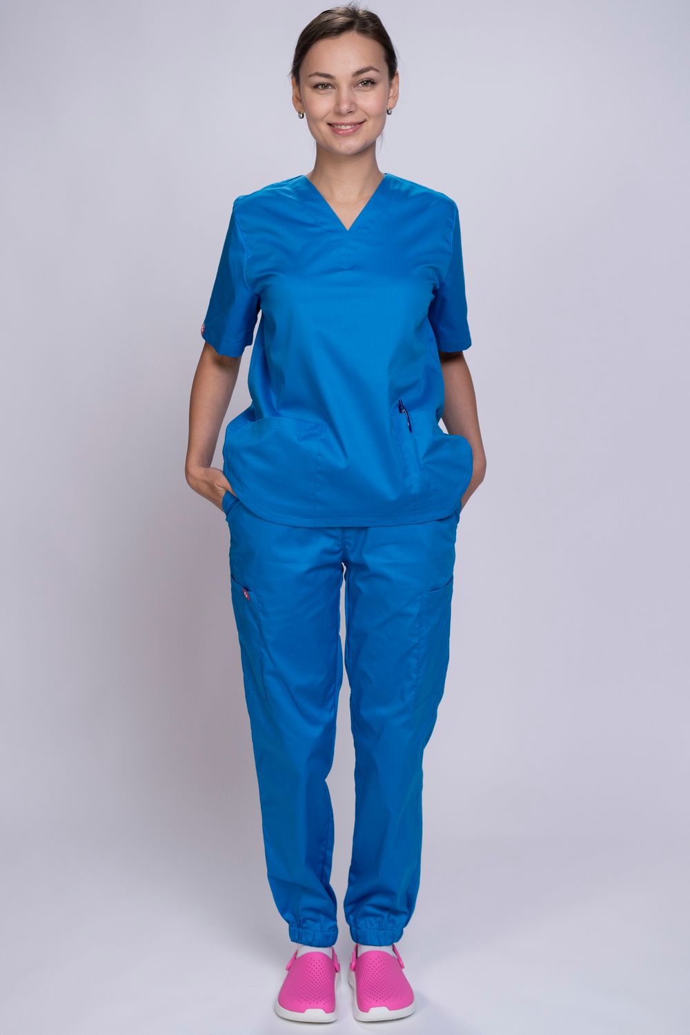 Брюки-джоггеры женские  MedicLine (French Blue)