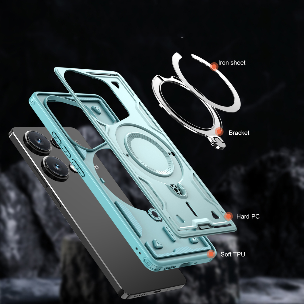 Чехол Magneto Case с кольцом для Xiaomi Redmi Note 13 Pro 4G