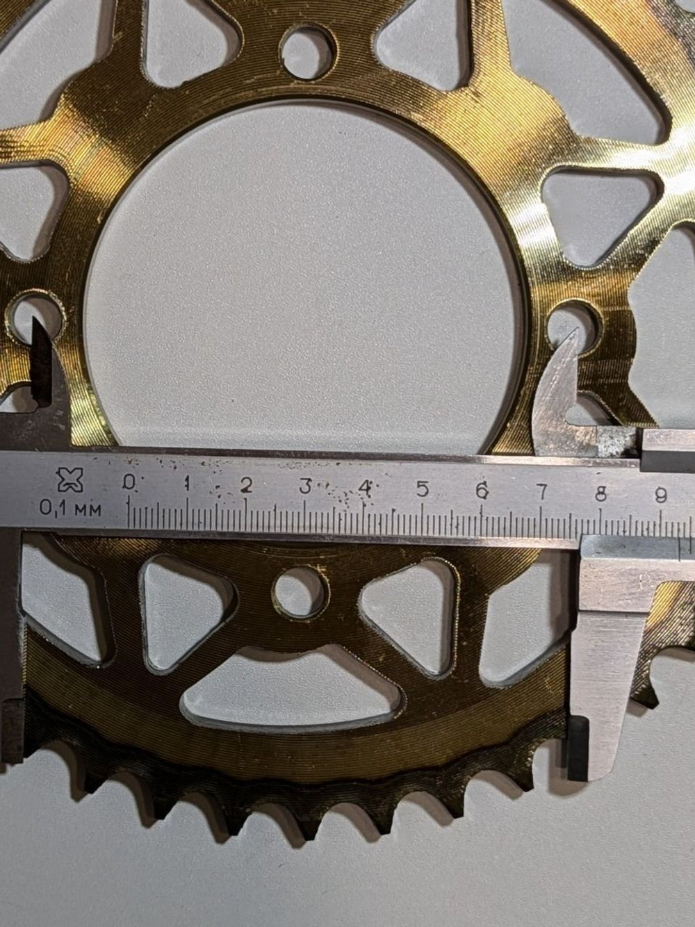 Ведомая звезда задняя 428H-43 (сталь, закаленные зубья) для мотоциклов и питбайков