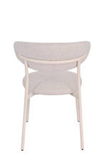 Стул обеденный Ayla серый белые ножки