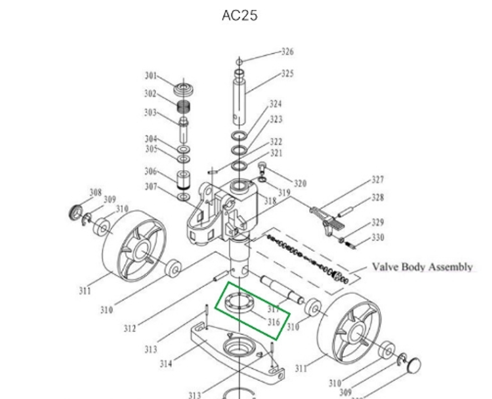 Подшипник опорный гидроузла для гидравлических тележек JC20, DF25