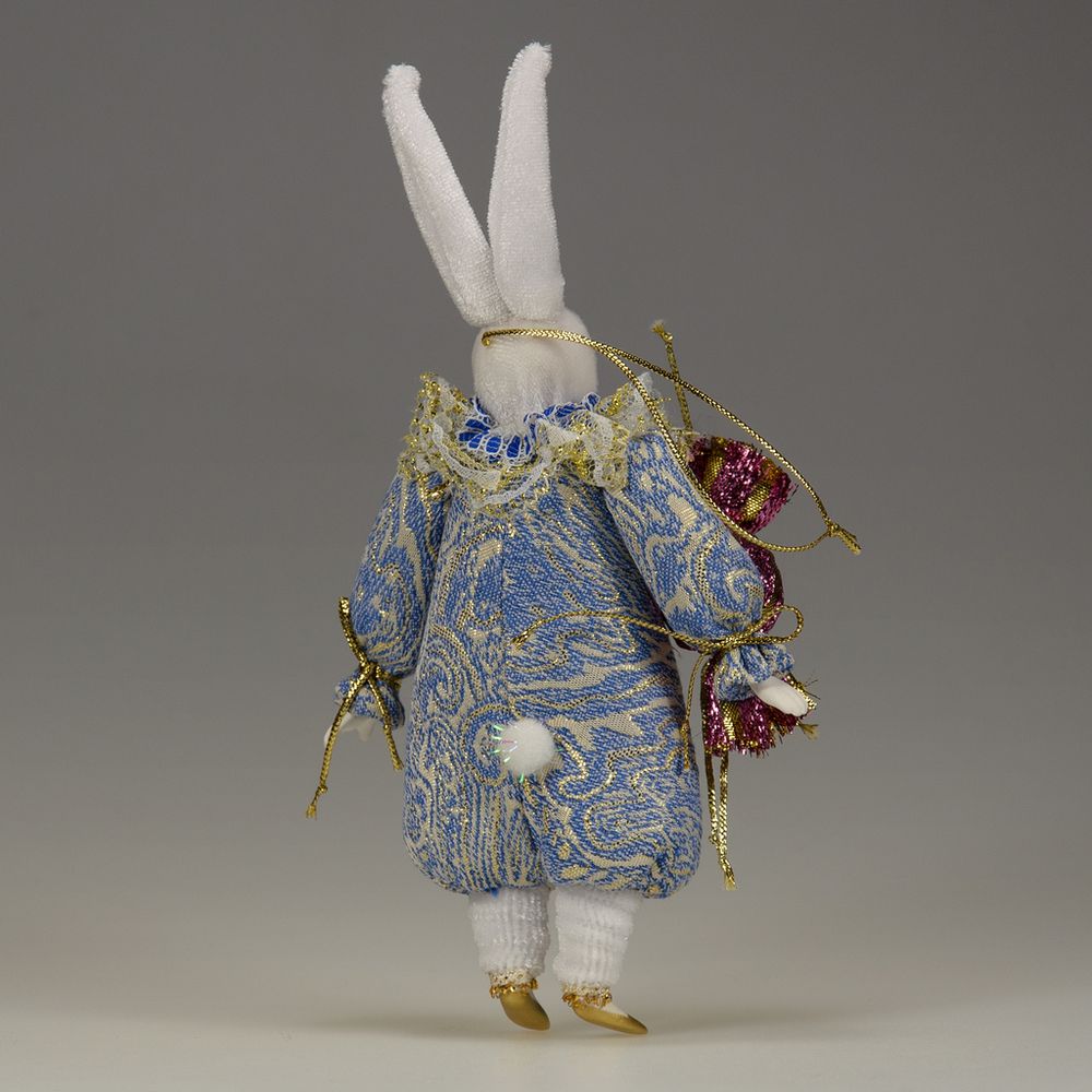 Ёлочная игрушка Зайка с аксессуаром