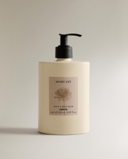 Zara Home Жидкое мыло Musky Lily 500 мл для рук и тела, парфюмированное, аромат цветочный древесный