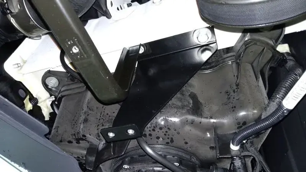 Защита картера двигателя, КПП (2 мм, сталь) для Mercedes Sprinter 2018- (V = 2.1d AT/FWD) Sheriff.13.4467