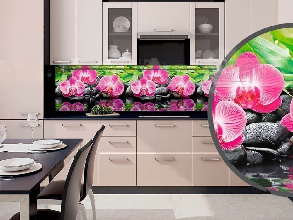 Кухонный фартук Орхидеи эпифиты 3000х600 мм