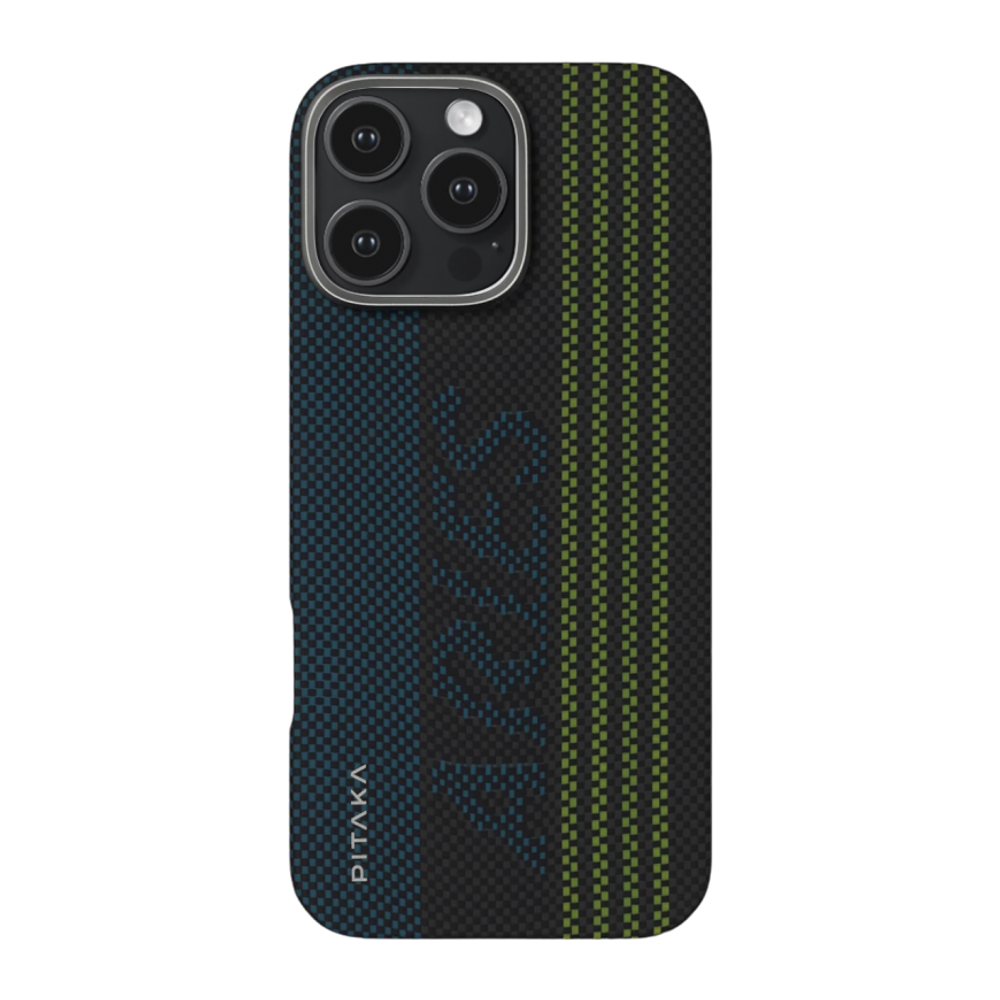 Арамидный чехол MagSafe PITAKA Aries Lumintex Edge Case для iPhone 16 Pro Ультратонкий текстурированный чехол из арамидного волокна с вырезом для Контроллера камеры