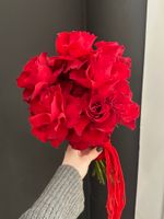 Свадебный букет из одноголовых роз