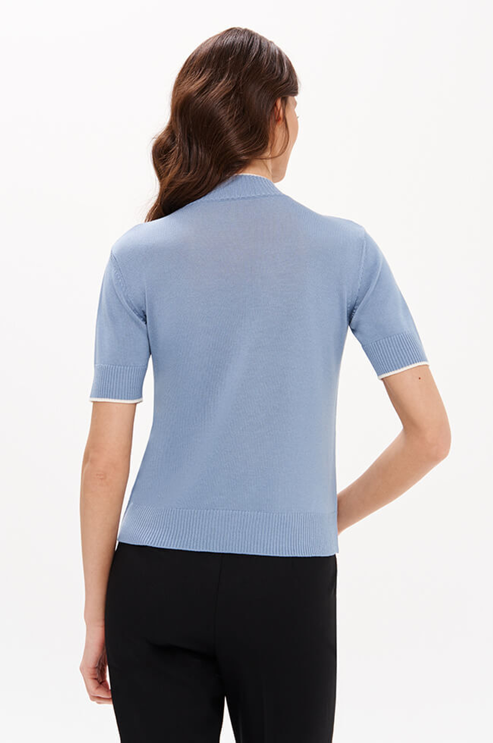 23374 Джемпер женский (серо-голубой)