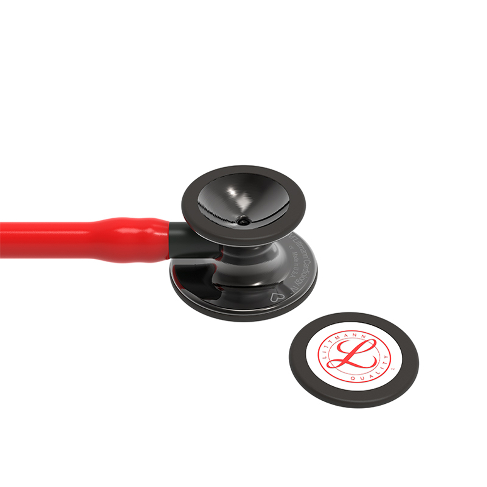 Стетоскоп Littmann Cardiology IV, красный, черная акустическая головка, черный ствол (6182)