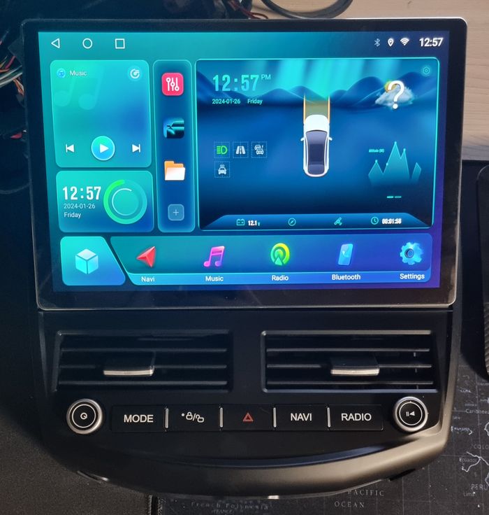 Магнитола для Ford Focus 3 2011-2019 - Kuberg KP-F1301-S10 монитор 13" 2K QLED, Android 12, Быстрая, CarPlay, 4G SIM-слот
