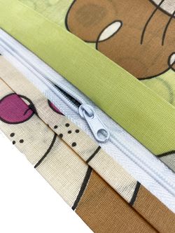 Пододеяльник поплин Сказка "Мадагаскар" 1,5-спальный на молнии 145x215 см