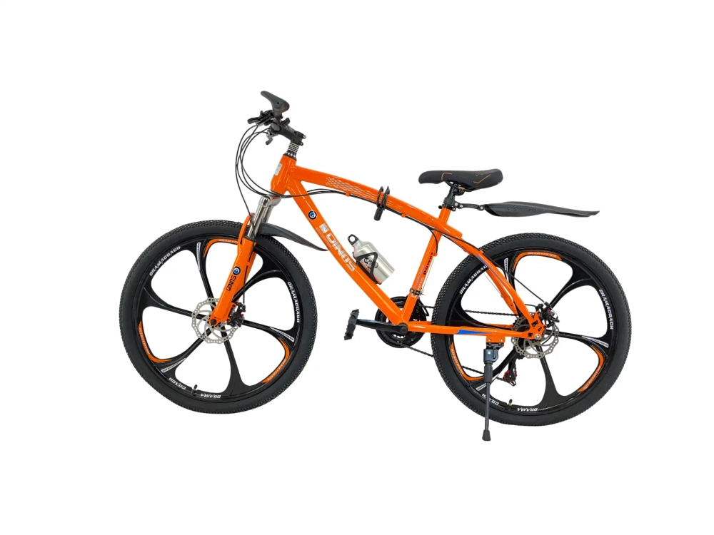 Велосипед Dinos 26" Х7 (стальная рама, диск. тормоз, Литые диски) Оранжевый