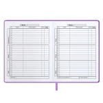 Дневник школьный 48л кожзам, ляссе "Фиолетовый худи" (Феникс+)