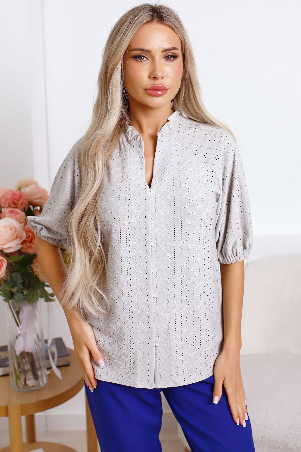 Блуза Люция (серая) Б15327-45М LT Collection