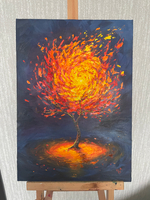 Картина маслом на холсте "Древо" 25х35 см. Деревянный подрамник. Художник Наталия Осадчук