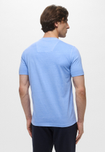 Футболка муж. Aeronautica 2407 васильковый крупный лого