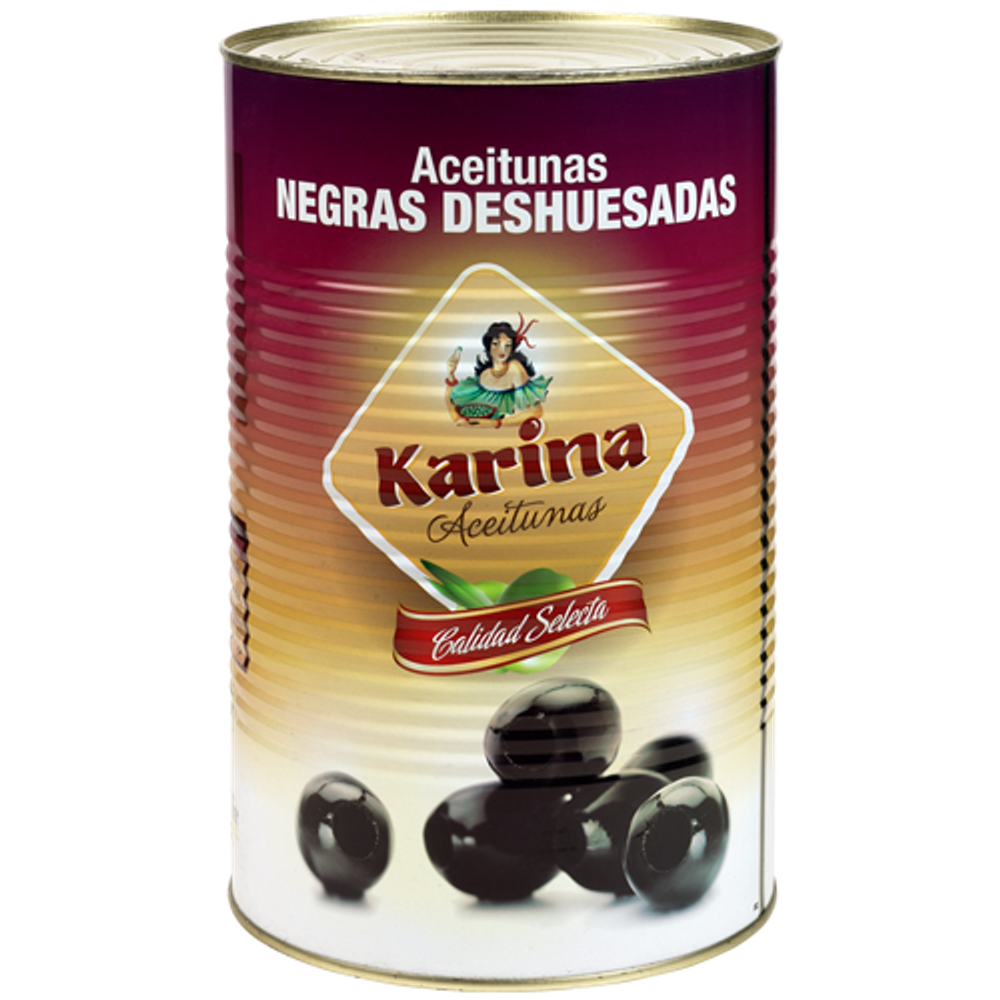 Оливки черные без косточек 4,300г KARINA ИСПАНИЯ