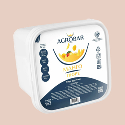 Замороженное пюре АGROBAR Манго, 1 кг