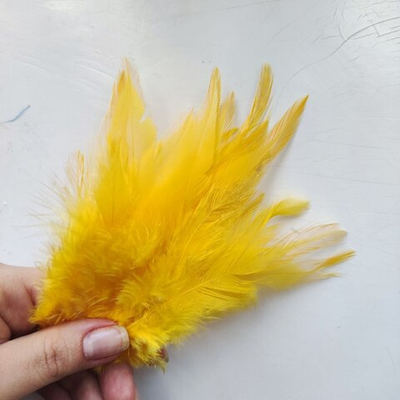 Перья петуха апельсиновые 2 сорт 20 шт.