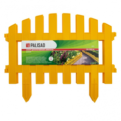 Забор декоративный "Винтаж", 28 х 300 см, желтый, Россия, Palisad