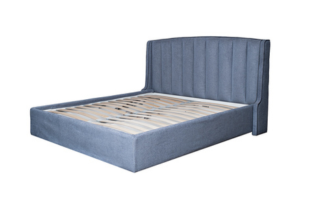 Кровать Одри(Odry) c подъем.мех. шенилл синий Natur-Sin 206x220x120 Garda Decor