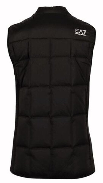 Мужская теннисная жилетка EA7 Man Woven Down Waistcoat - - черный
