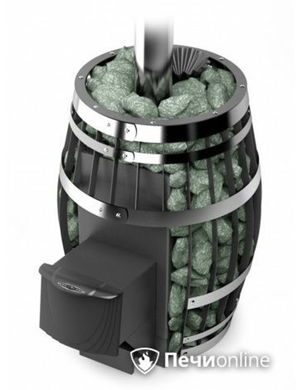 Печь для бани TMF Саяны XXL 2015 Carbon с закрытой каменкой дверь антрацит