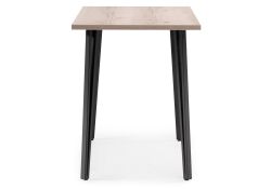 Стол Денвер Лофт 120х60х75 25 мм дуб светлый делано / черный матовый