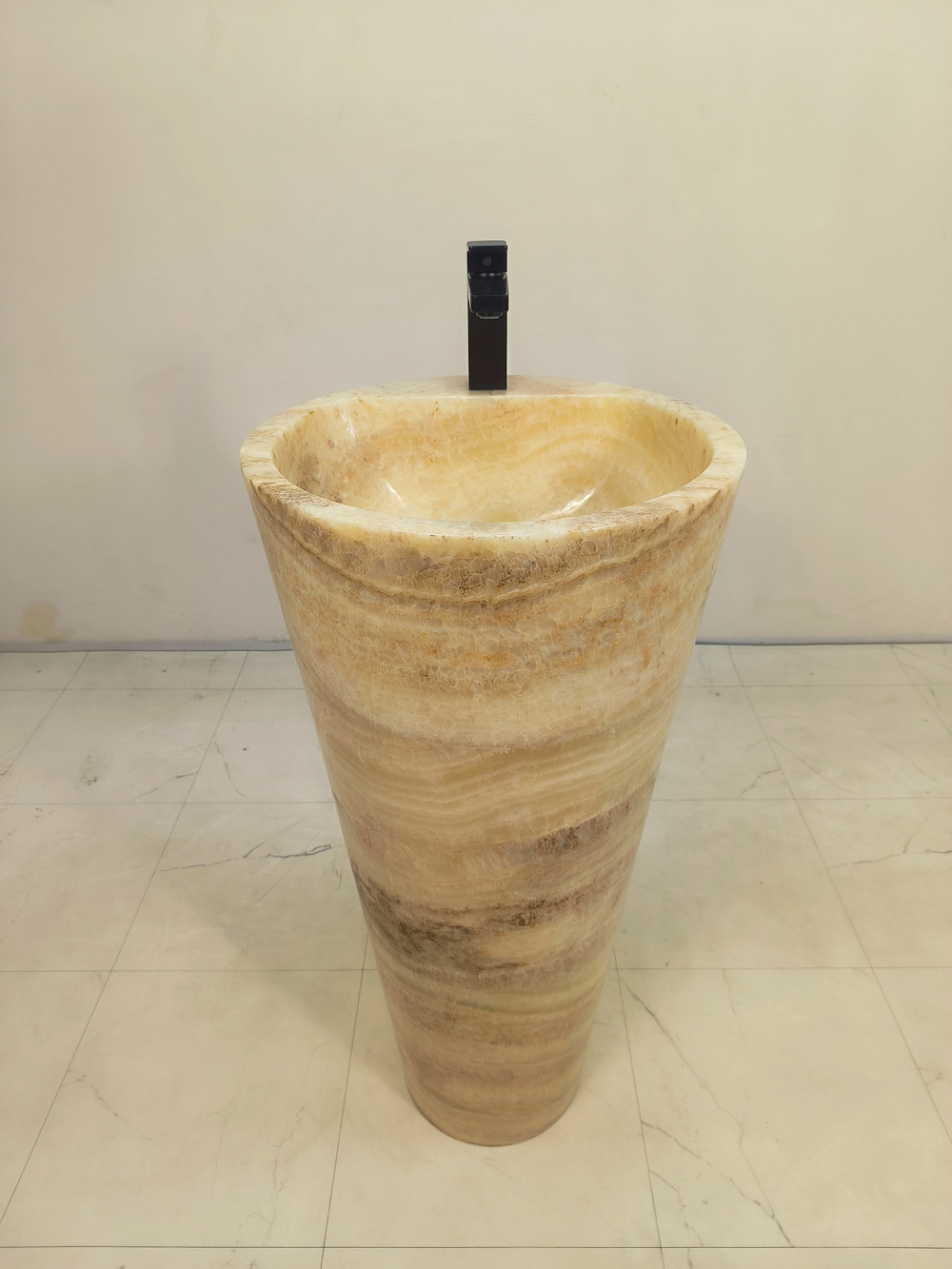 Раковина напольная из оникса Yellow ON-61357 (45*45*90)